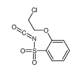 邻-(Β-氯乙氧基)-苯磺酰基异氰酸酯 结构式