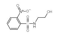 N-(2-羟基乙基)-2-硝基苯磺酰胺 结构式