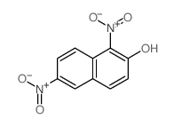 1,6-二硝基-2-萘酚 结构式