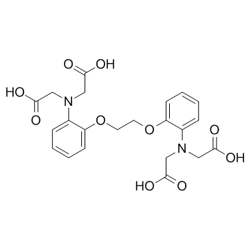 1,2-双(2-氨基苯氧基)-乙烷-N,N,N`,N`-四乙酸 结构式