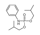 Phosphoramidic acid, N-phenyl-, bis(2-methylpropyl) ester 结构式