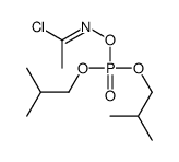Phosphoric acid, (1-chloroethylidene)azanyl bis(2-methylpropyl) ester 结构式