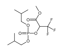 Propanoic acid,2-[[bis(2-methylpropoxy)phosphinyl]oxy]-3,3,3-trifluoro-, methyl ester 结构式
