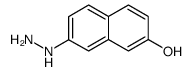 7-肼基-2-萘酚 结构式