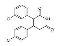 3-(3-氯苯基)-4-(4-氯苯基)-2,6-哌啶二酮 结构式