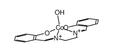 Cobalt, [[2,2'-[1,2-ethanediylbis[(nitrilo-κN)methylidyne]]bis[phenolato-κO]](2-)]hydroxy-, (SP-5-23)- (9CI) 结构式