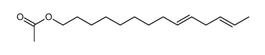9,12-Tetradecadien-1-ol, acetate, (9E,12E)- (9CI) 结构式