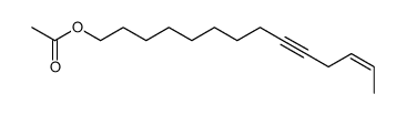 (E)-12-Tetradecen-9-yn-1-ol acetate 结构式