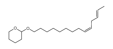 四氢-2-(9,12-十四碳二烯氧基)-2H-吡喃,(E,Z)- 结构式