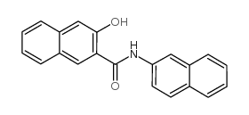 N-2-萘基-3-羟基-2-萘甲酰胺 结构式
