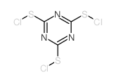 1,3,5-三嗪-2,4,6-三磺酰氯 结构式