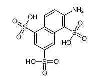 6-aminonaphthalene-1,3,5-trisulphonic acid 结构式