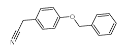 4-苄氧基苯基乙腈 结构式