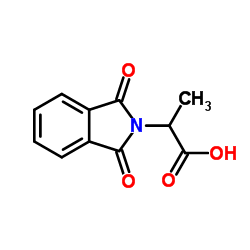 2-邻苯二甲酰亚氨基丙酸 结构式