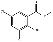3,5-二氯-2-羟基苯甲酸甲酯 结构式