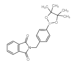 4-邻苯二甲酰亚氨基甲基苯基硼酸频哪醇酯 结构式