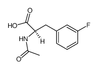 N-乙酰基-L-3-氟苯丙氨酸 结构式
