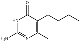 2-氨基-5-丁基-6-甲基嘧啶-4-酮 结构式