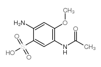 2-amino-4-methoxy-5-acetamidobenzenesulfonic acid 结构式