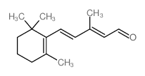 3-甲基-5-(2,6,6-三甲基-1-环己烯-1-基)-2,4-戊二烯醛 结构式