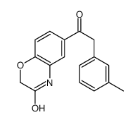 6-[2-(3-甲基苯基)乙酰基]-2H-1,4-苯并恶嗪-3(4H)-酮 结构式
