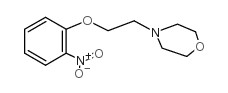 4-[2-(2-硝基苯氧基)乙基]吗啉 结构式