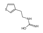 N-[2-(3-噻吩基)乙基]脲 结构式