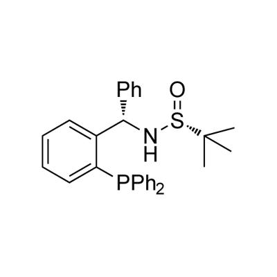 (R)-N-[(S)-[2-(二苯基膦基)苯基](苯基)甲基]-2-叔丁基亚磺酰胺 结构式