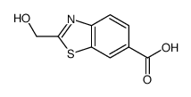 2-(羟甲基)苯并噻唑-6-羧酸 结构式