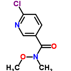 6-氯-N-甲氧基-N-甲基烟酰胺 结构式