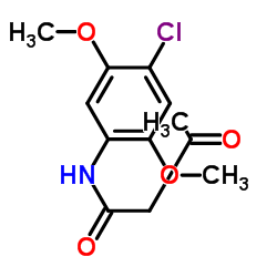 乙酰乙酰-4-氯-2,5-二甲氧基苯胺 结构式