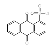 9,10-二氧代-9,10-二氢蒽-1-磺酰氯 结构式