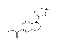 1-(叔丁基)5-甲基二氢吲哚-1,5-二羧酸酯 结构式