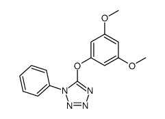 5-(3,5-二甲氧基苯氧基)-1-苯基-1H-四氮唑 结构式