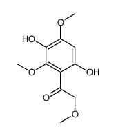 1-(3,6-Dihydroxy-2,4-dimethoxyphenyl)-2-methoxyethanone 结构式