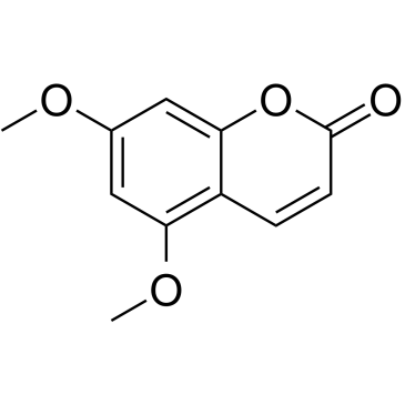 5,7-二甲氧基香豆素 结构式