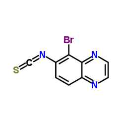 5-溴-6-异硫氰酸喹喔啉 结构式