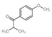 1-(4-甲氧基苯基)-2-甲基丙烷-1-酮 结构式