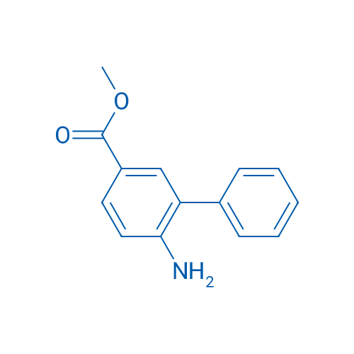 6-氨基-[1,1'-联苯]-3-羧酸甲酯 结构式