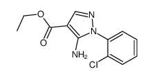 5-氨基-1-(2-氯苯基)-1H-吡唑-4-甲酸乙酯 结构式
