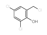 2,4-二氯-6-(氯甲基)苯酚 结构式