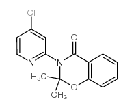 3-(4-氯-2-吡啶)-2,3-二氢-2,2-二甲基-4H-1,3-苯并噁嗪-4-酮 结构式