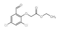 2-(2,4-二氯-6-甲酰基苯氧基)乙酸乙酯 结构式