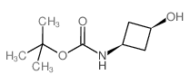 (顺式) 叔丁基-3-羟基环丁基 氨基甲酸酯 结构式