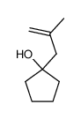 1-(2-甲基-2-丙烯-1-基)环戊醇 结构式