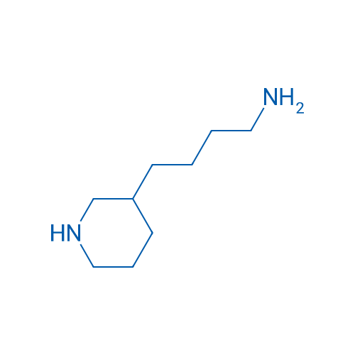 3-Piperidinebutanamine 结构式