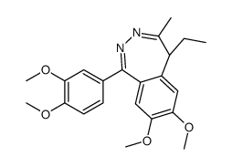 DEXTOFISOPAM,(R)-(5R)-1-(3,4-DIMETHOXYPHENYL)-5-ETHYL-7,8-DIMETHOXY-4-METHYL-5H-2,3-BENZODIAZEPINE 结构式