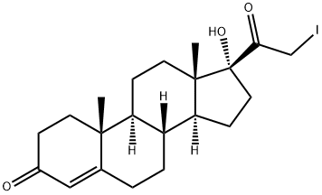 17α-羟基-21-碘黄体酮 结构式