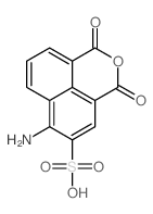 4-氨基-3-磺基-1,8-萘酸酐 结构式