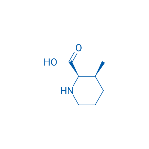 (+/-)-顺式-3-甲基-2-哌啶羧酸 结构式